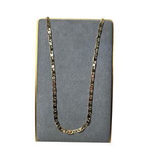 Valentino Link Chain Necklace Diamond Cut 24" & 20" Chain Necklace set of 4